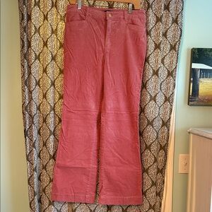 Talbots Rose Wide Leg Micro Corduroy Trouser size 8